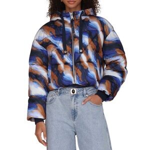 Avec Les Filles Multicolor Puffer Jacket